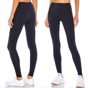 SPANX x REVOLVE Colorblock Navy and Black Mesh Contour Legg…